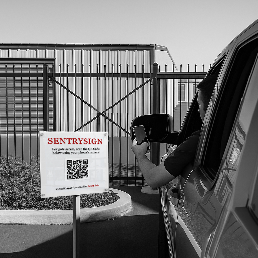 SentrySign QR at gate
